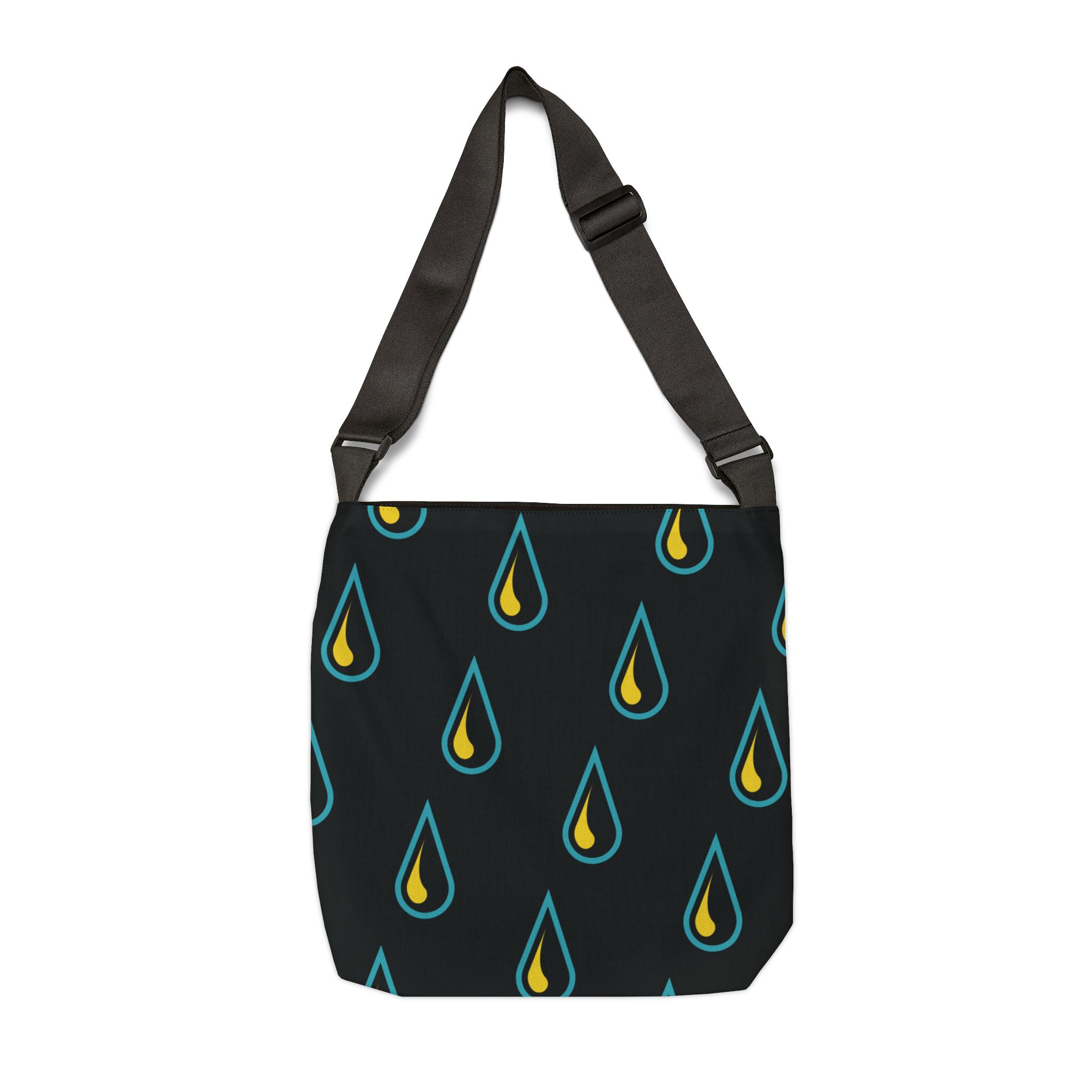 Front view of the CHANNEL tote with the drops pattern.