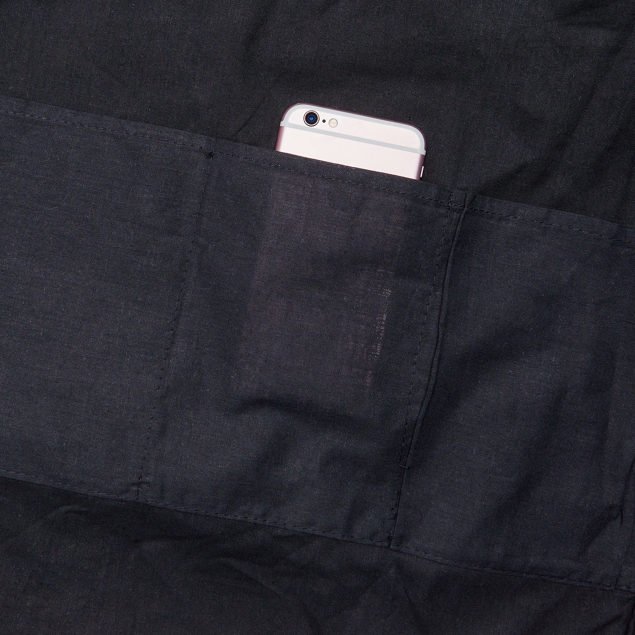 View of some of the CHANNEL tote's inner pockets.